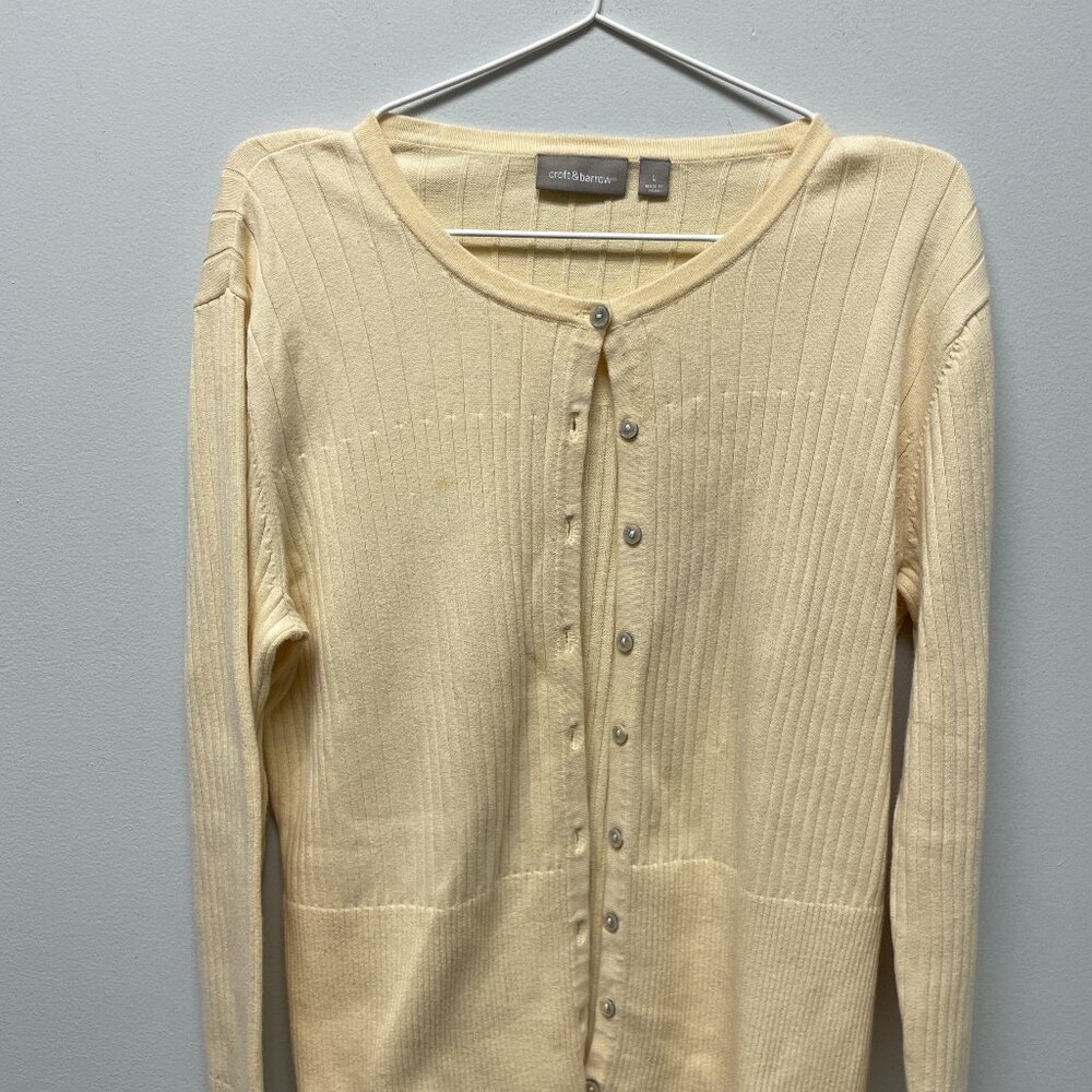Vintage Butter Yellow Cardigan